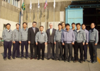 Mr. Khalil Rabiei visit to Hantech in South Korea in 2011.